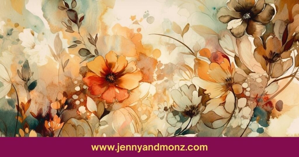 floral painting by Tirzah Goodman for wall decor