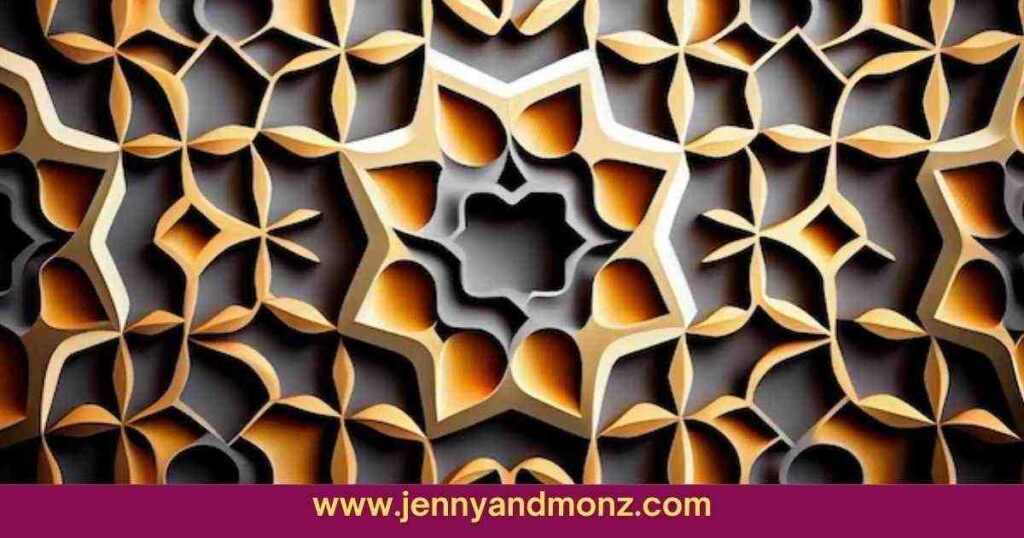 Wooden Wall Art with Carved Designs