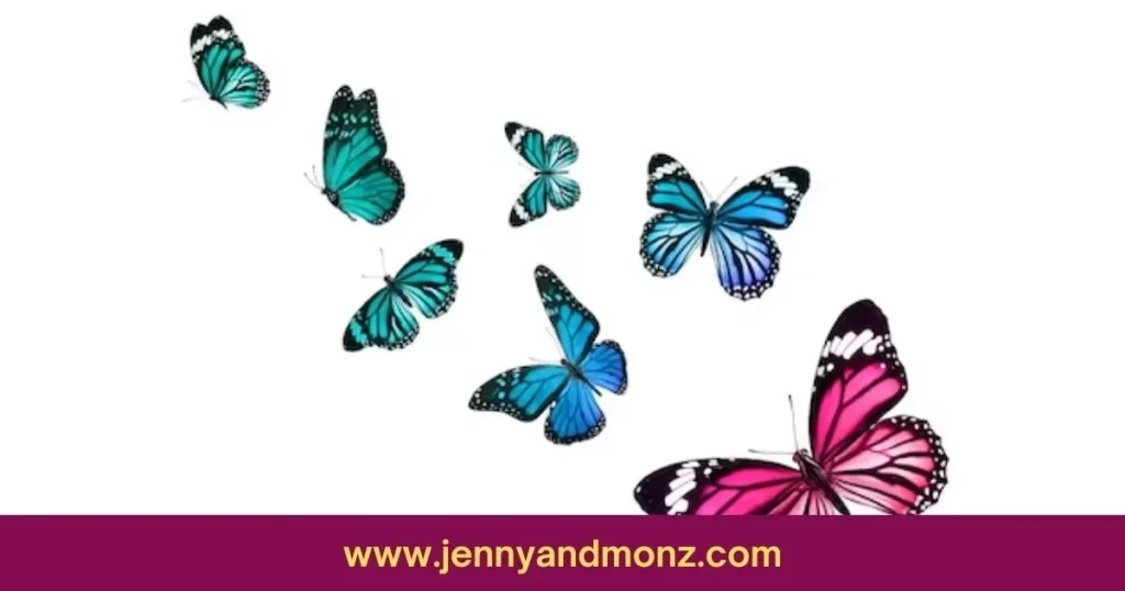 multicolored butterfly stickers for wall decor