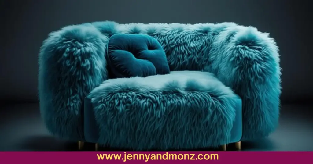 Fluff Monster Couch in blue