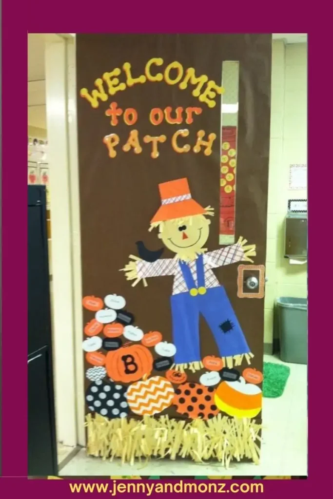 Fall door decor classroom 13 Welcome To Our Patch