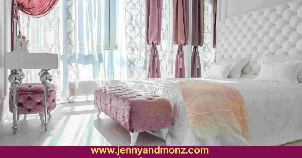 Luxury bedroom in white tone